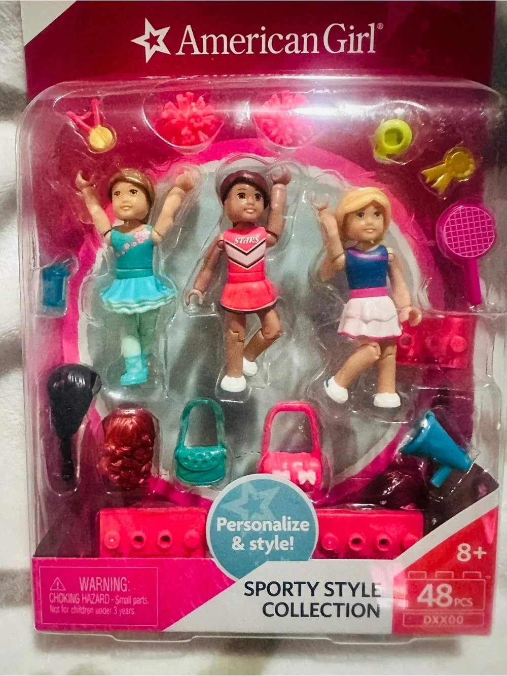 American Girl✨🎀🩷Sporty Style Mini Dolls Set - Pink & Teal